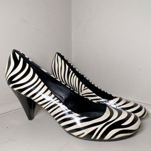 ALDO zebra print heels